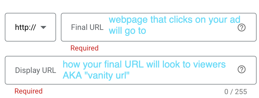 URL setup