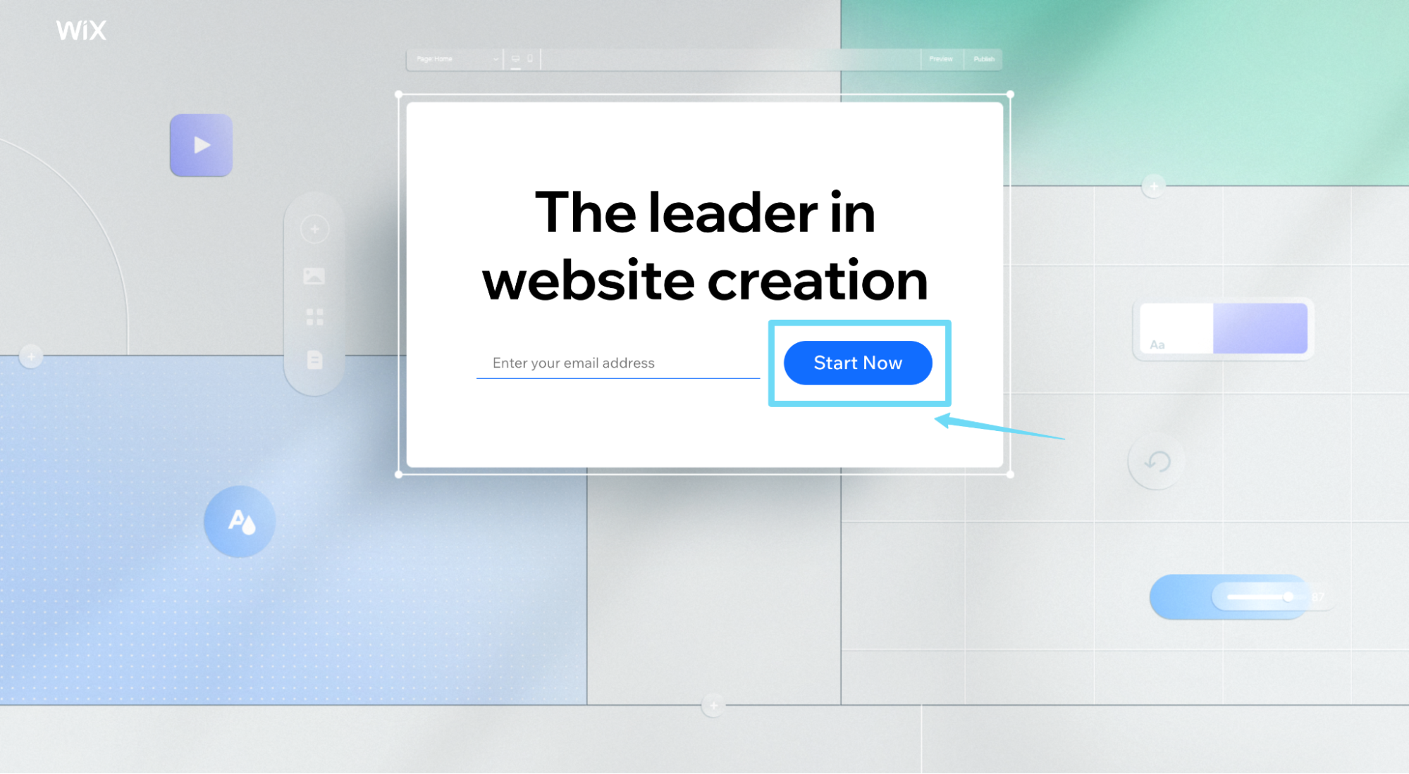 Wix landing page