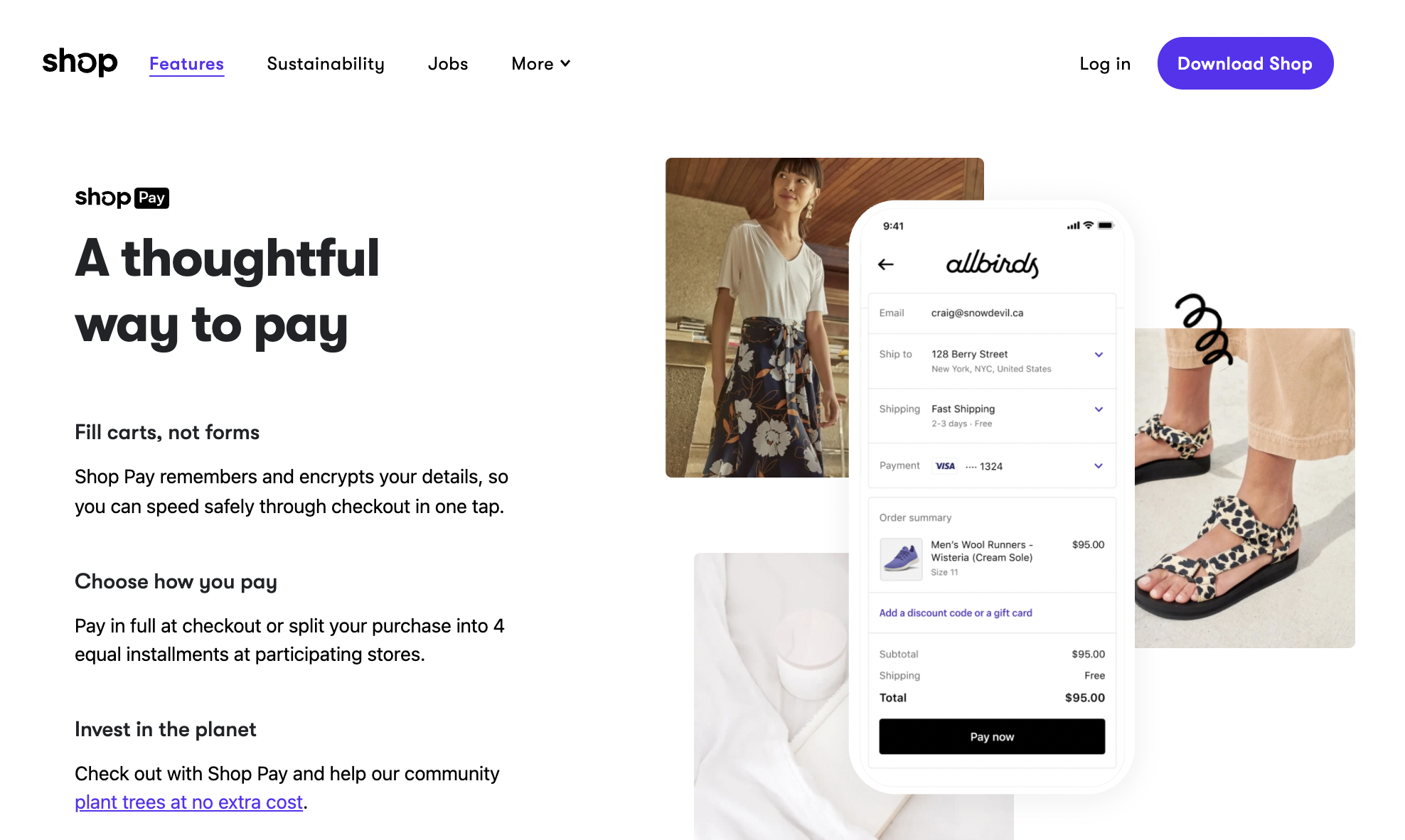 streamlined checkout page