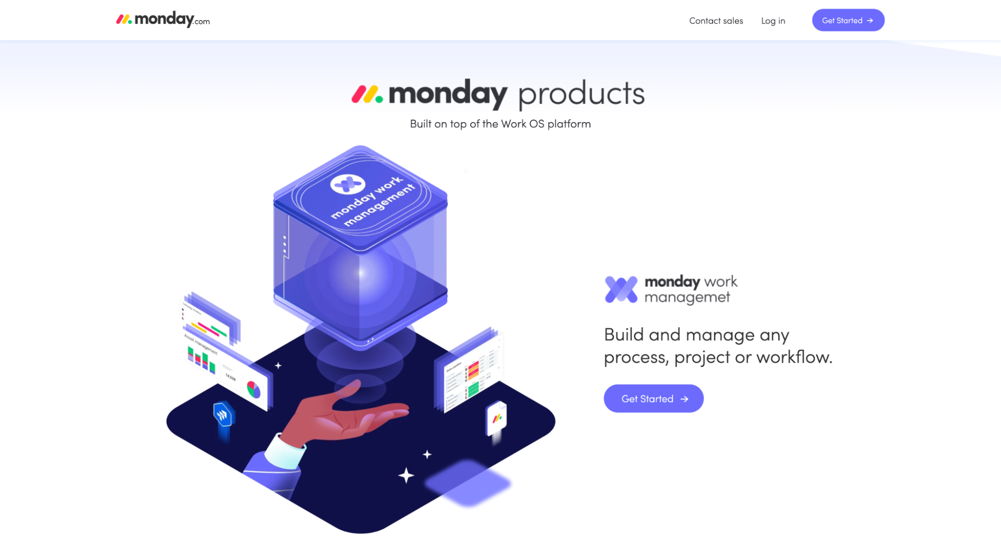 Monday.com "how it works" section