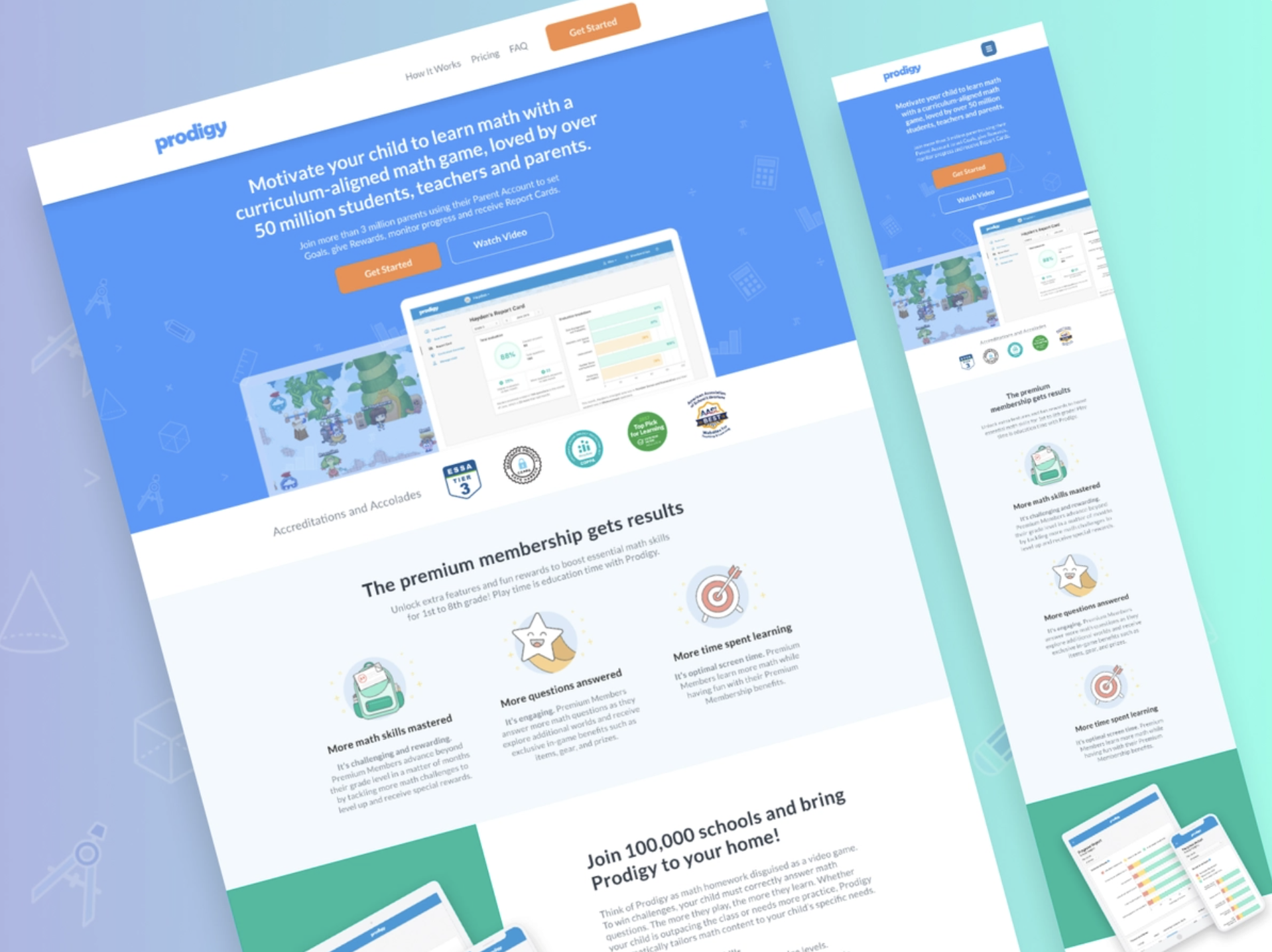 prodigy Unbounce landing page