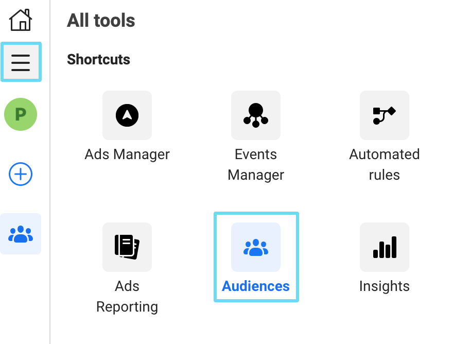 Facebook Ads Manager audiences