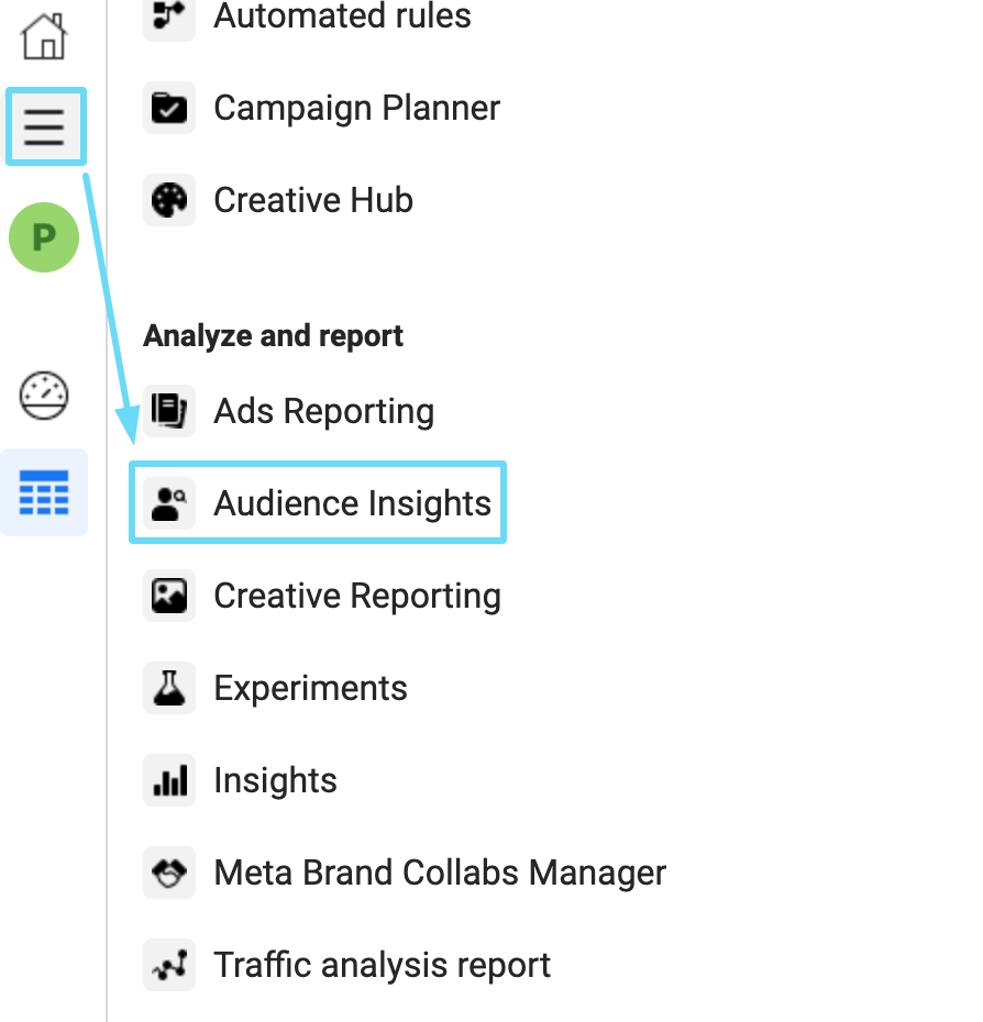 Facebook audience insights tools