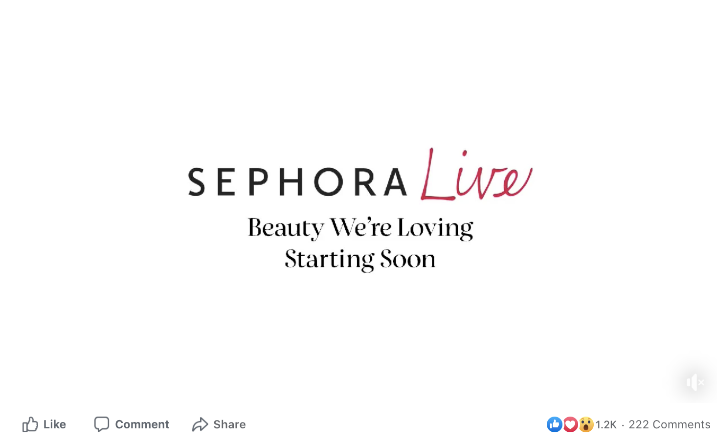 Sephora Facebook ad