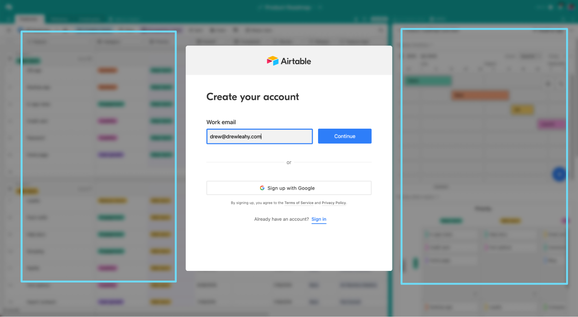 Airtable opt-in form