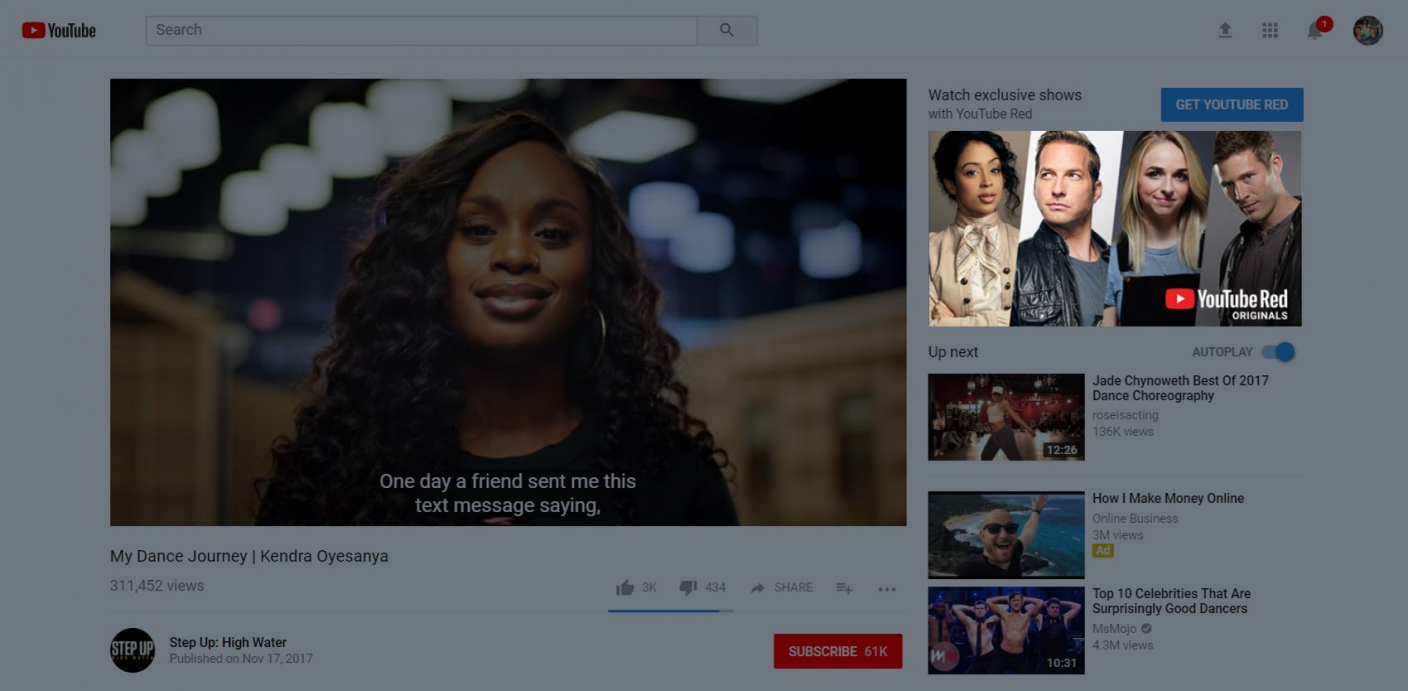 YouTube Display Network ad