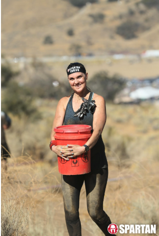 That’s a heavy bucket, but I’m smiling because I love this!e