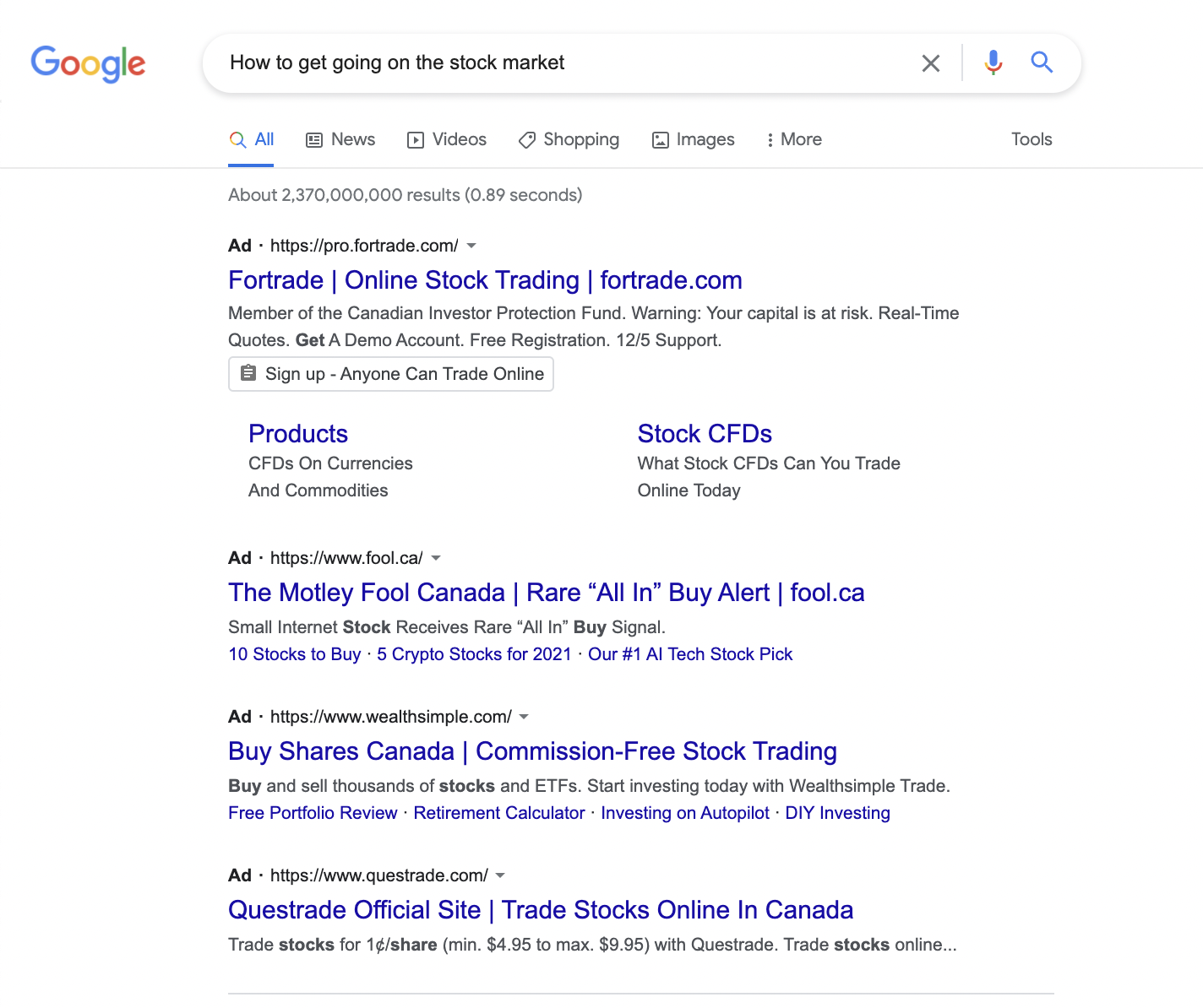 google display ads search ads results