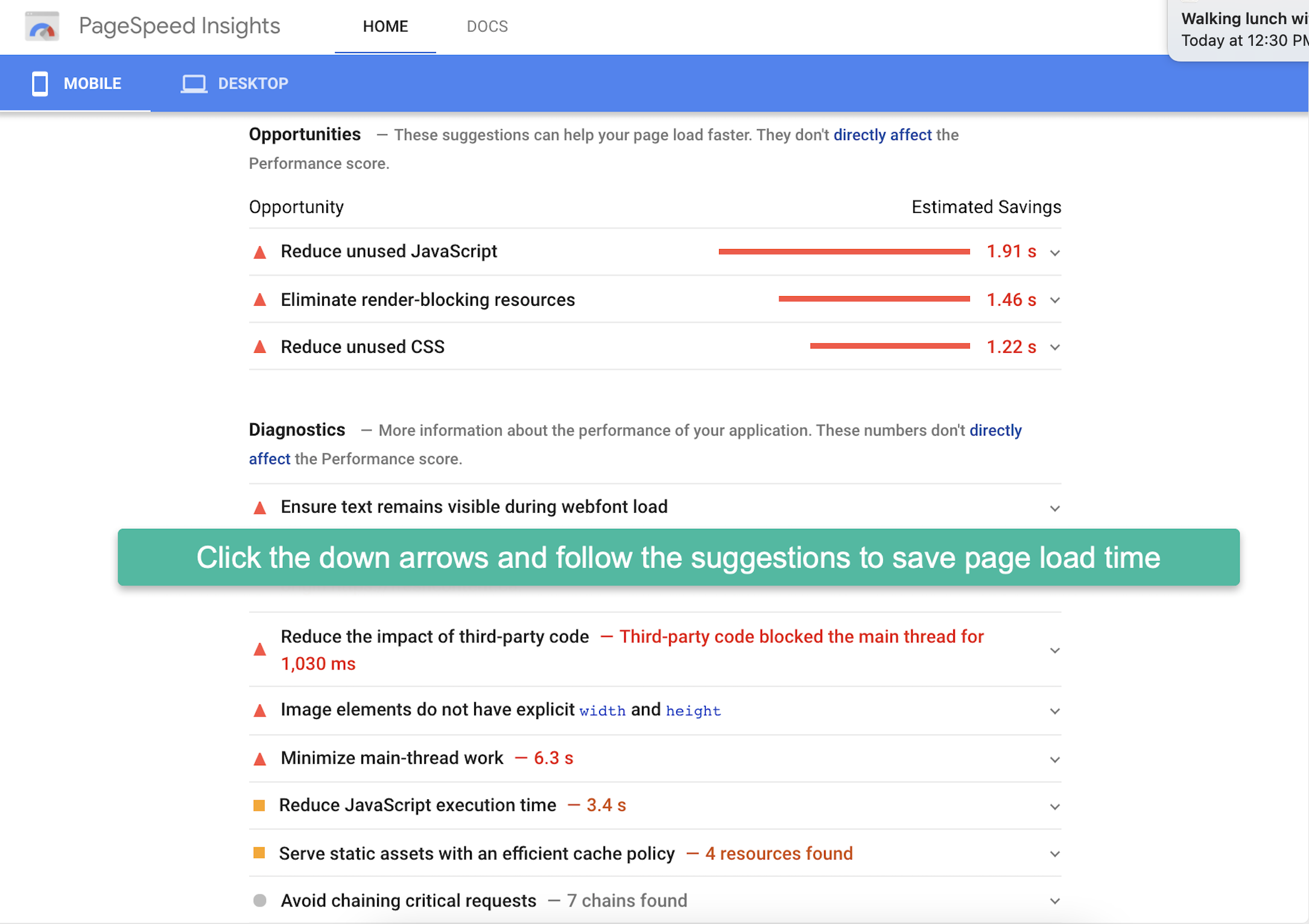 How to speed page load