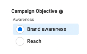 facebook campaign objective 