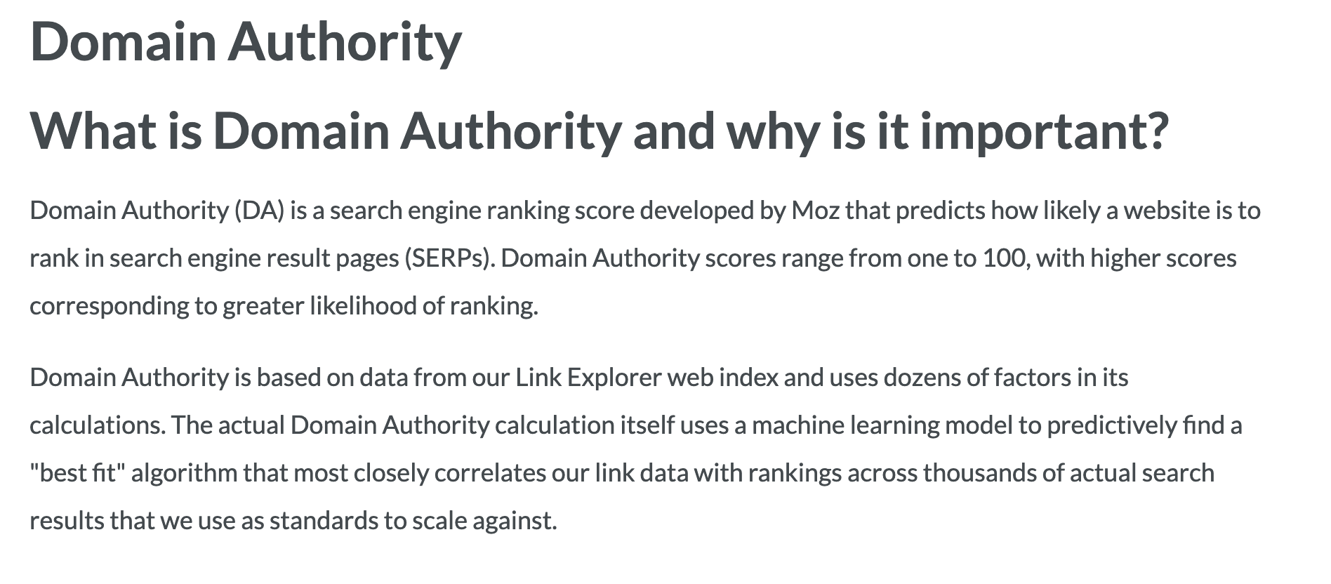 keyword difficulty domain authority moz