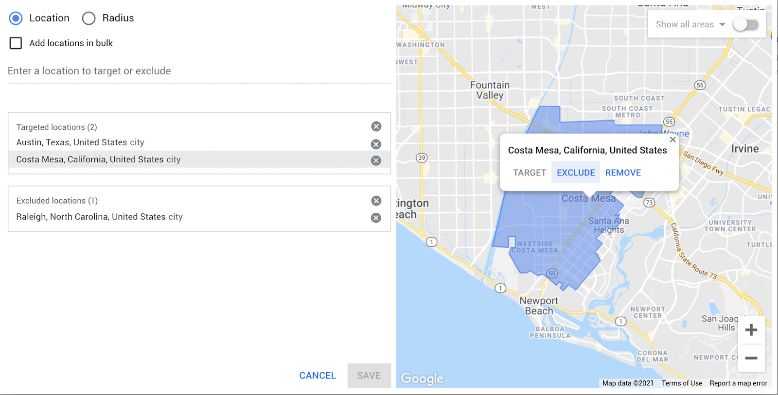 google display ads ad locations visual map