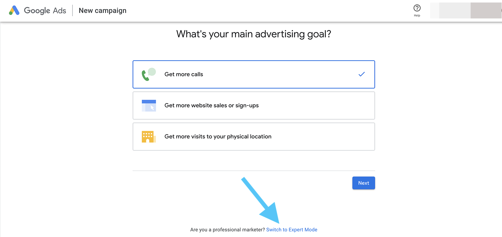 google ads expert mode