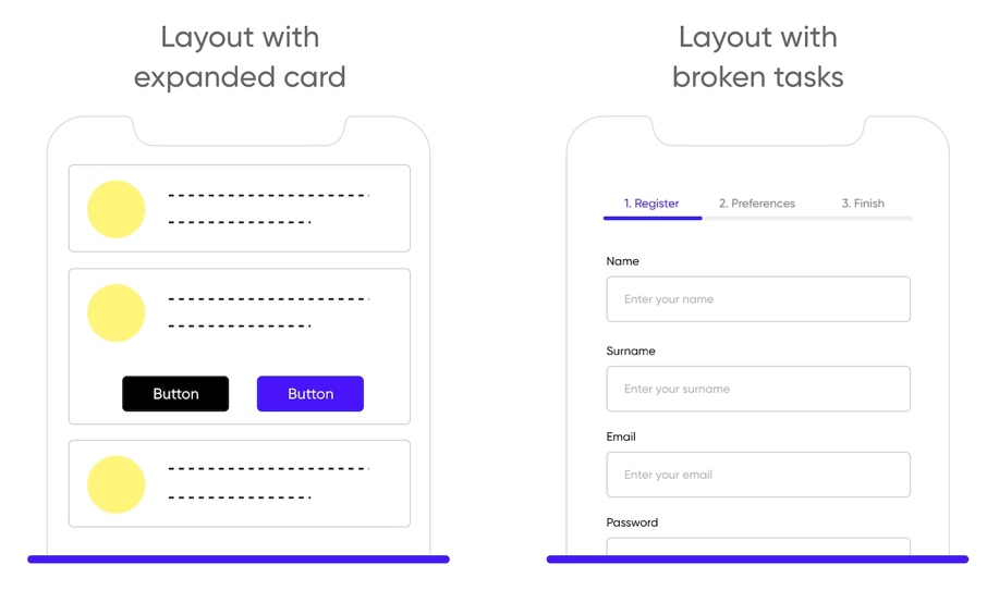 How to use space on scroll for mobile