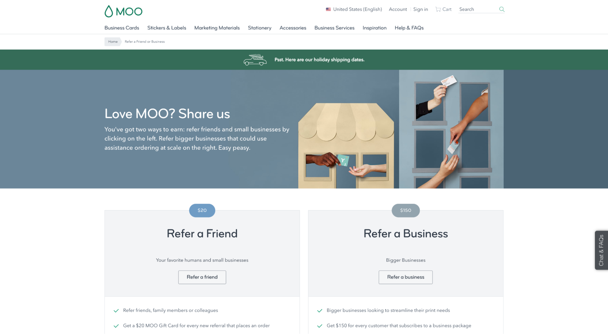 Moo referral page
