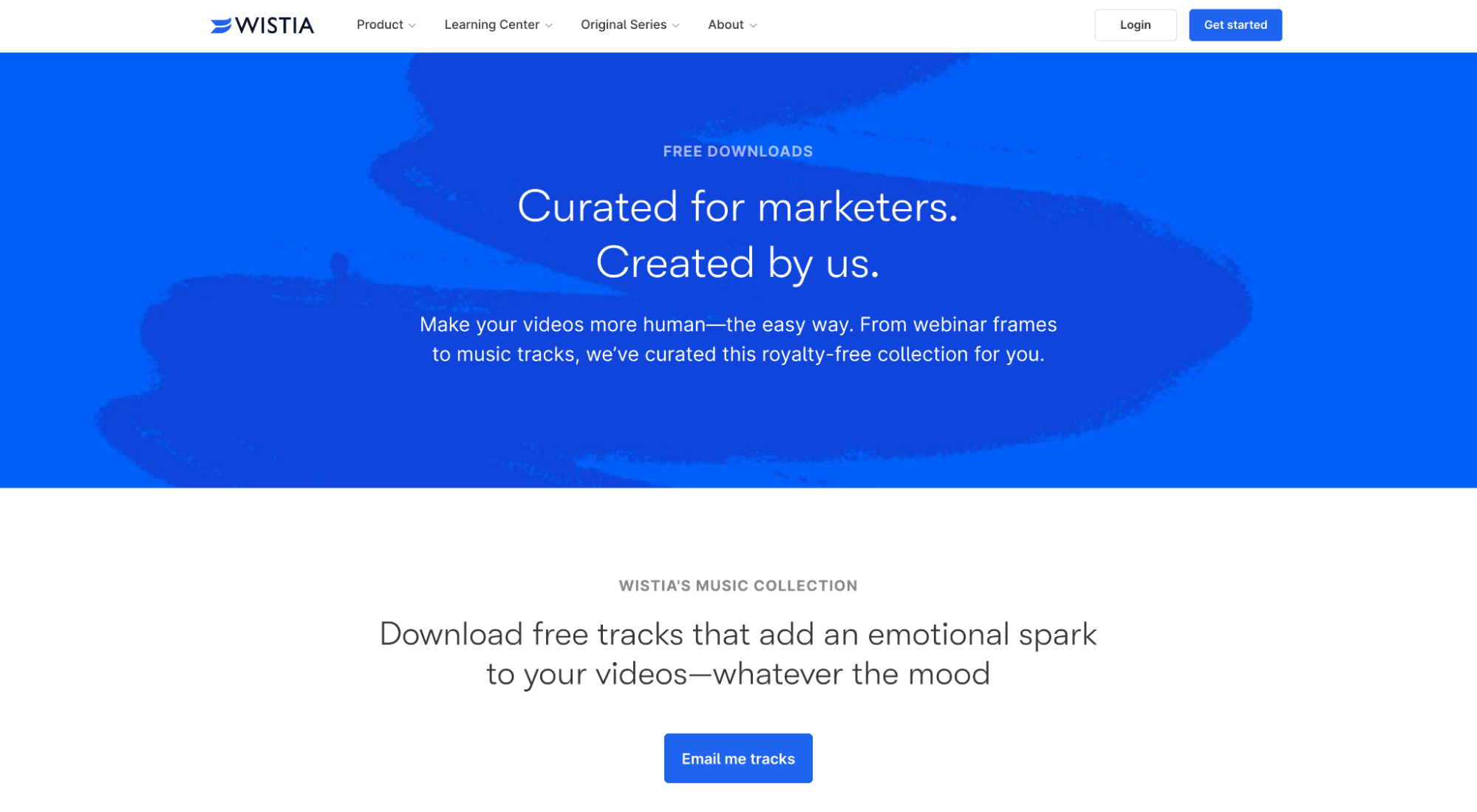 Wistia squeeze page