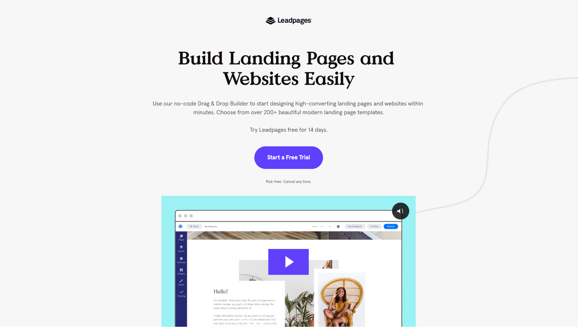 LeadPages landing page