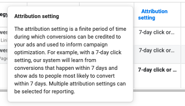 Attribution setting