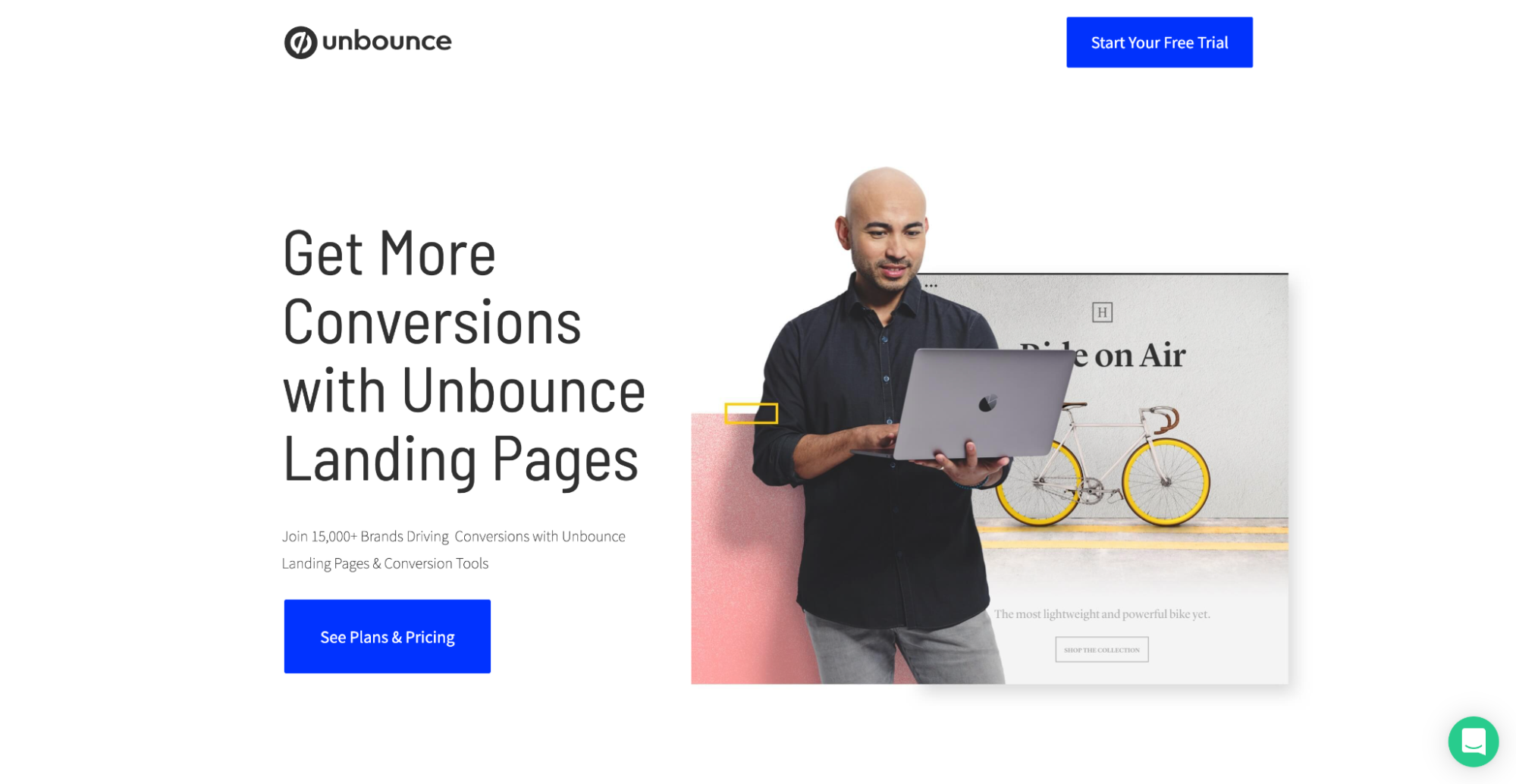 Unbounce click-through page