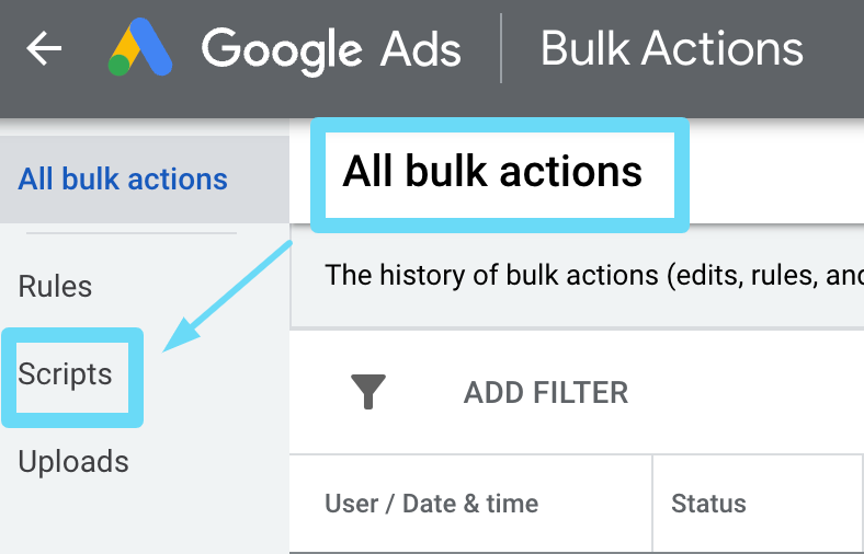 Execution Logs, Google Ads Scripts