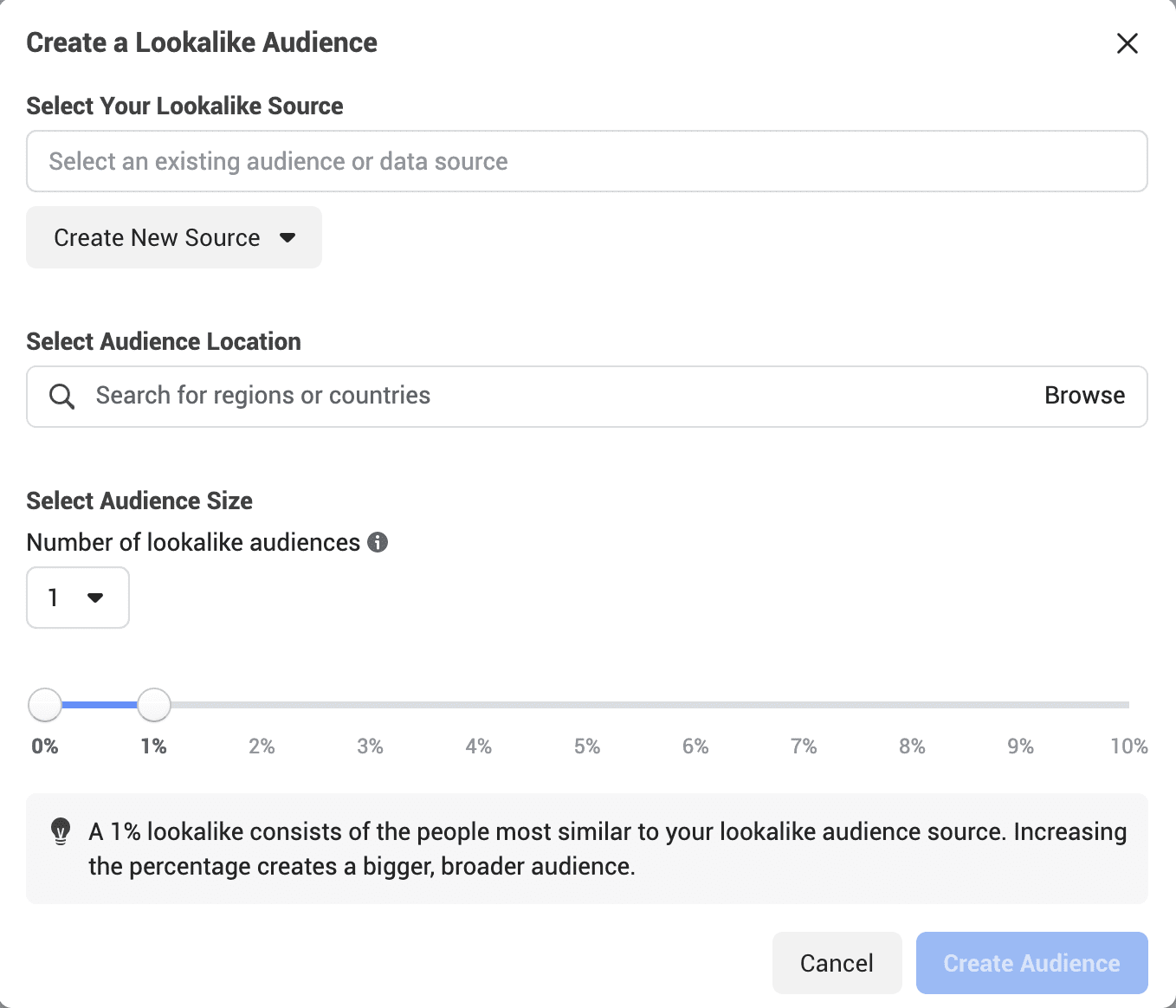 Lookalike audience setup