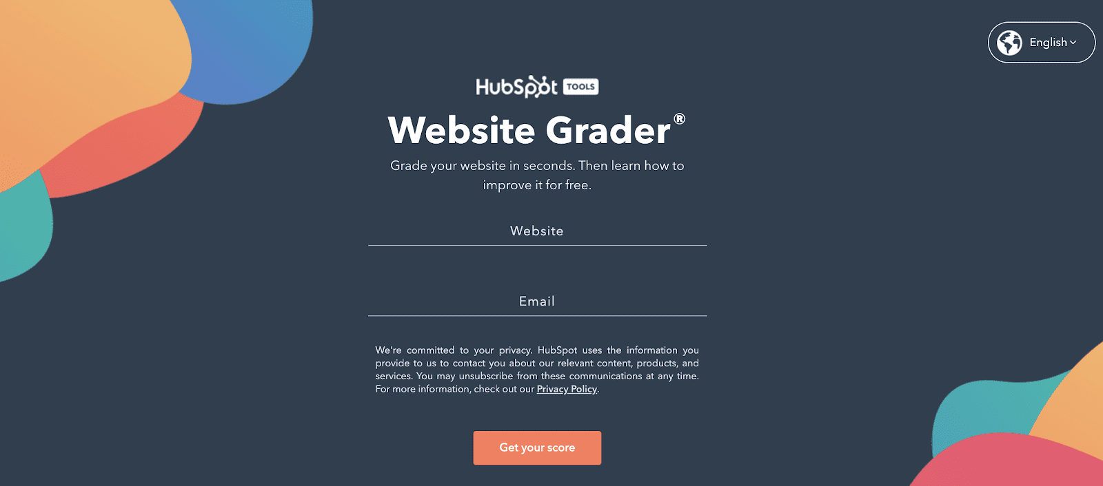 Hubspot website grader